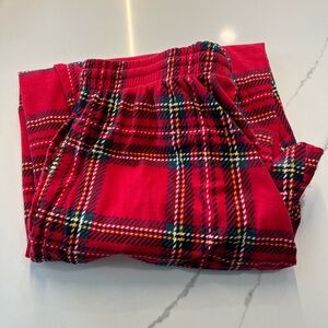 Tommy Hilfiger Red Plaid Kids Joggers